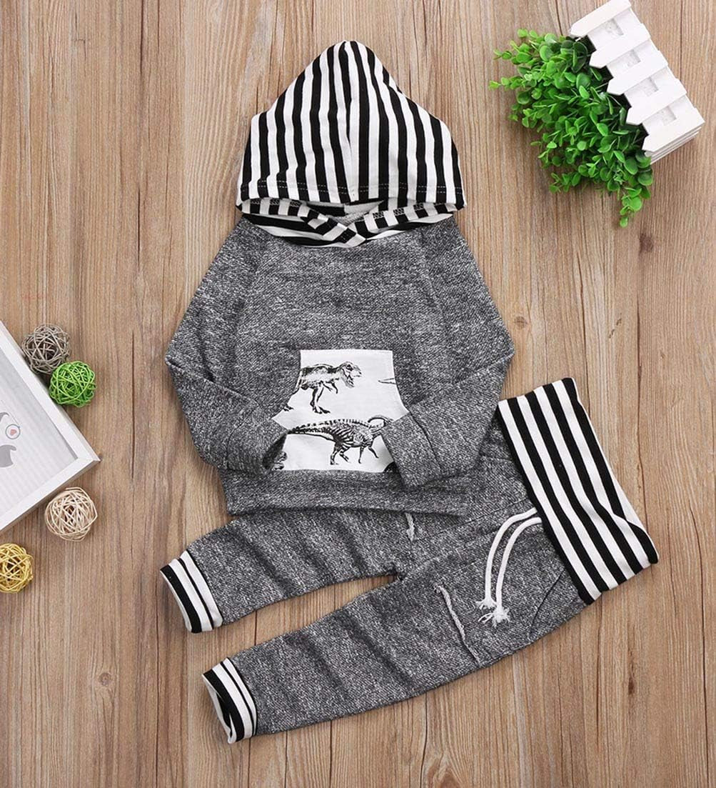 Toddler & Infant Baby Boy Clothes – Hoodie & Pants Fall Winter Outfit Set | Gender Neutral Long Sleeve Sweatsuit