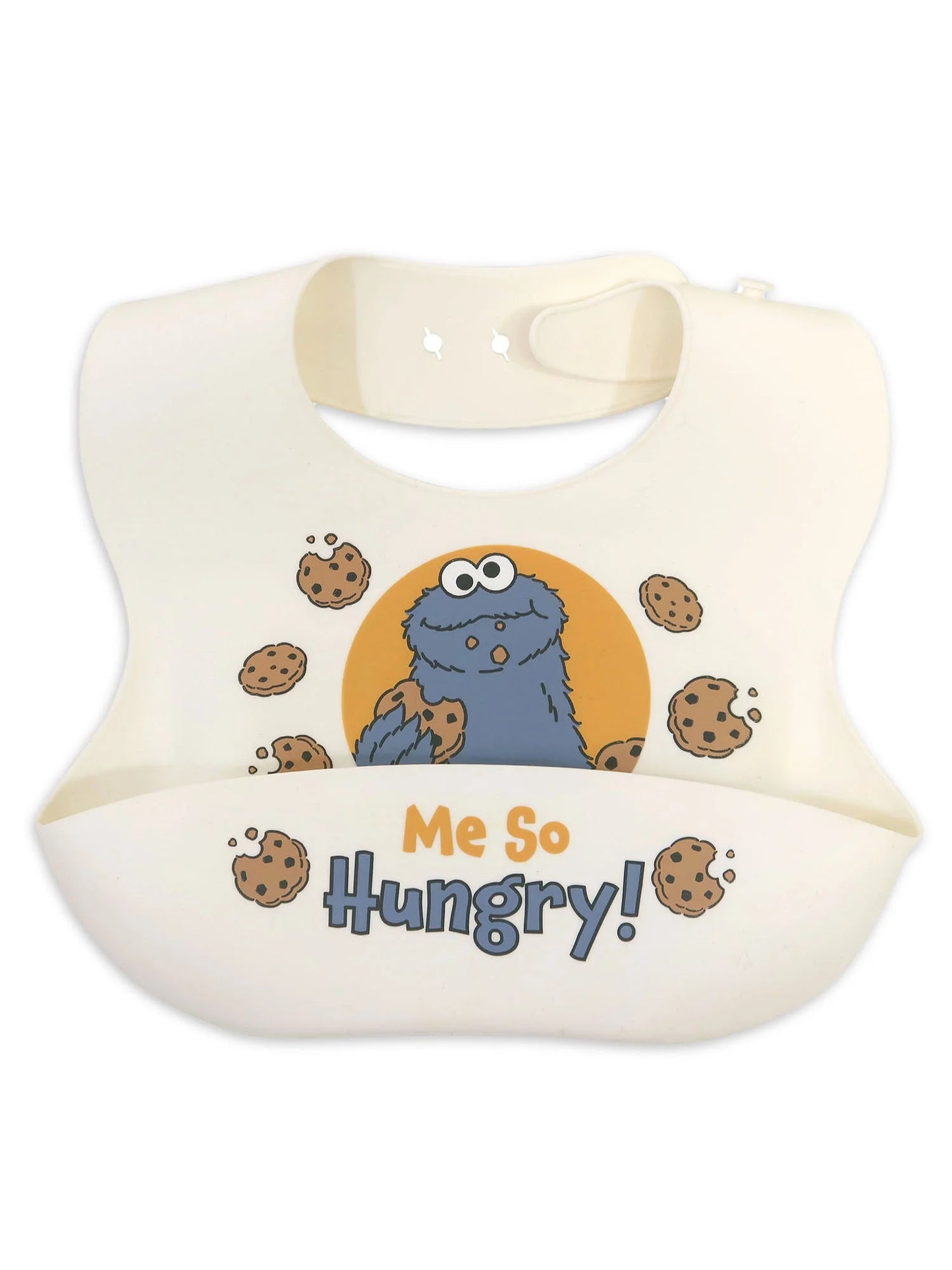 Cookie Monster Silicone Unisex Infant Bib