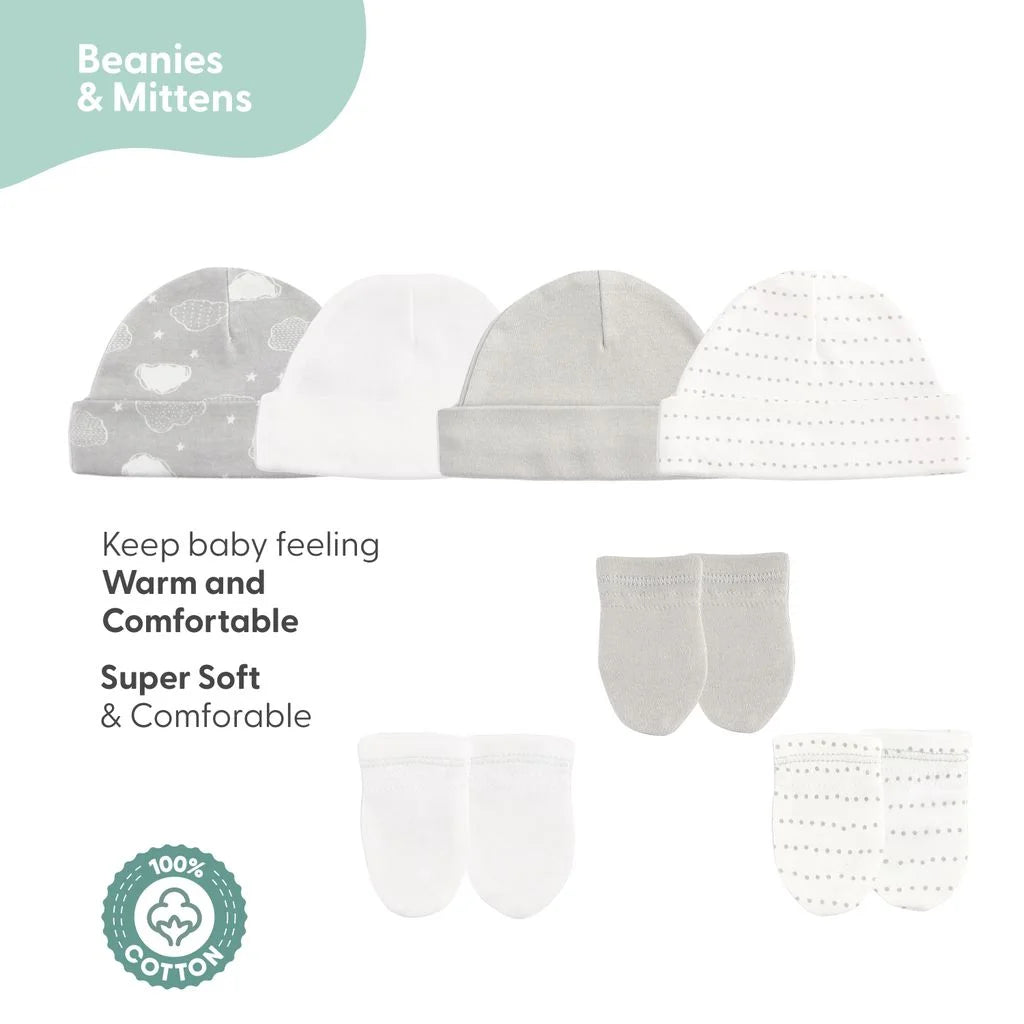 Adorable Newborn Layette Gift Set with Sleepy Elephants – Perfect for Babies of All Genders! 🌟🍼 #BabyShower #GiftIdeas