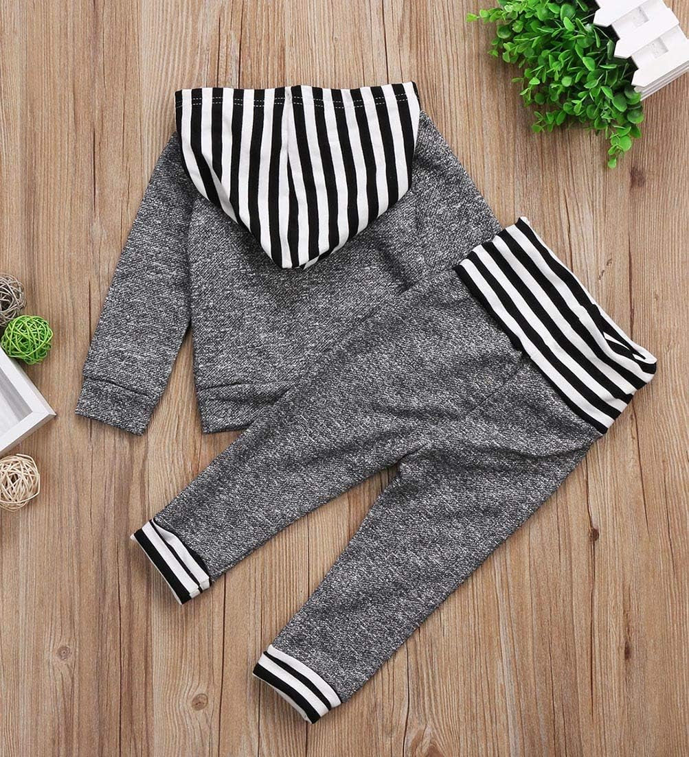 Toddler & Infant Baby Boy Clothes – Hoodie & Pants Fall Winter Outfit Set | Gender Neutral Long Sleeve Sweatsuit