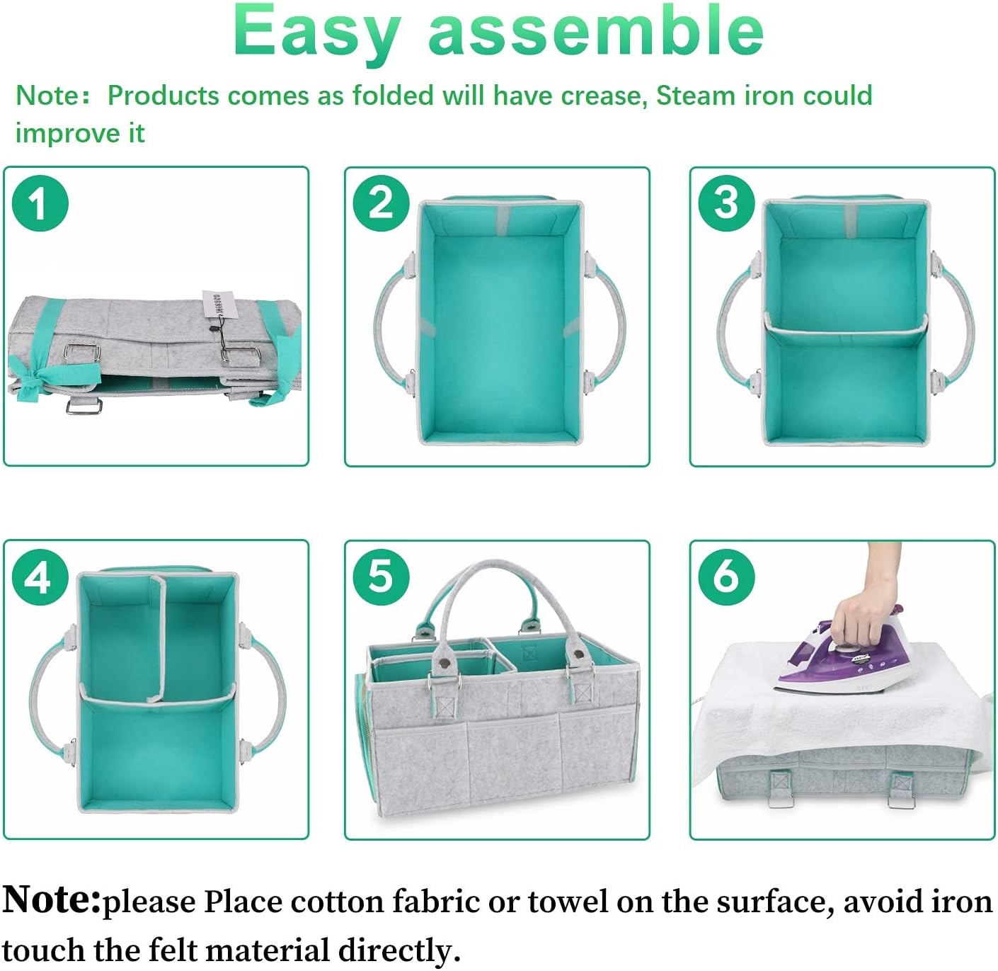 Baby Diaper Caddy Organizer for Boy or Girl Large Nursery Storage Bin Basket Portable Holder Tote Bag for Changing Table and Car Baby Shower Gifts Newborn Essentials Stuff Registry Must Haves Item