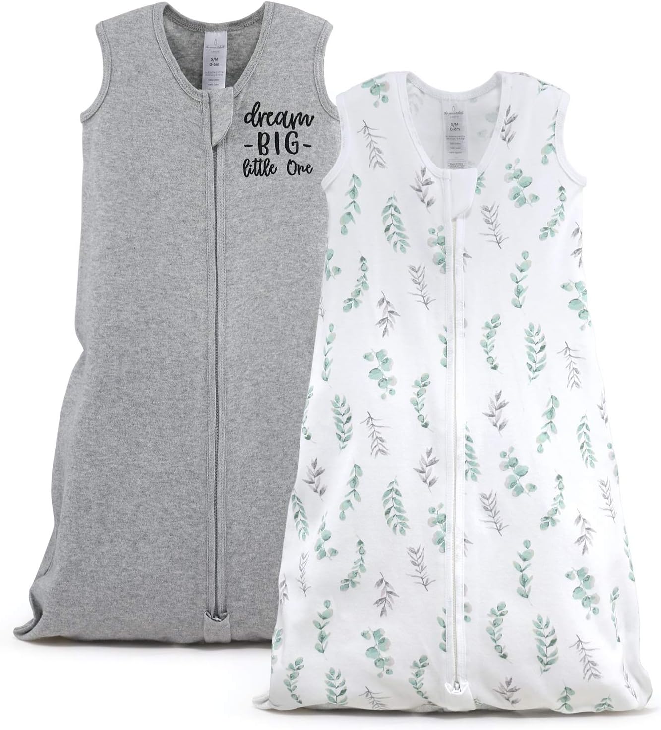 Wearable Blanket Sleep Sack for Baby Girls, Farmhouse Floral, Sizes up to 12 Months (Small/Medium)
