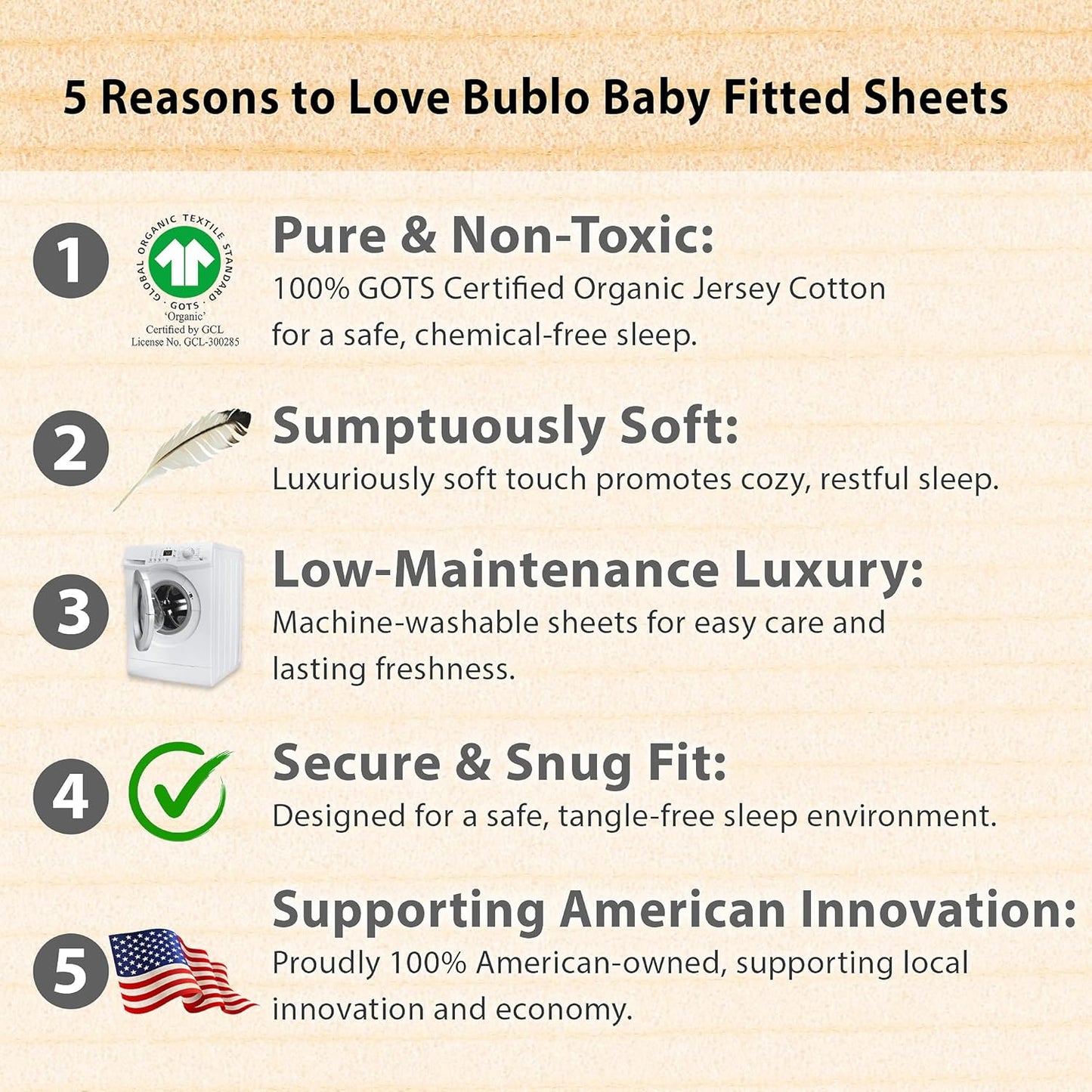 3 Pack Organic Bedside Bassinet Sheets Compatible with Mika Micky, Baby Delight, Dream on Me, AMKE and Other Bassinet Mattress Pads Size between 17-21 in Width, 29-33 in Length, and 1.5-4 in Thick