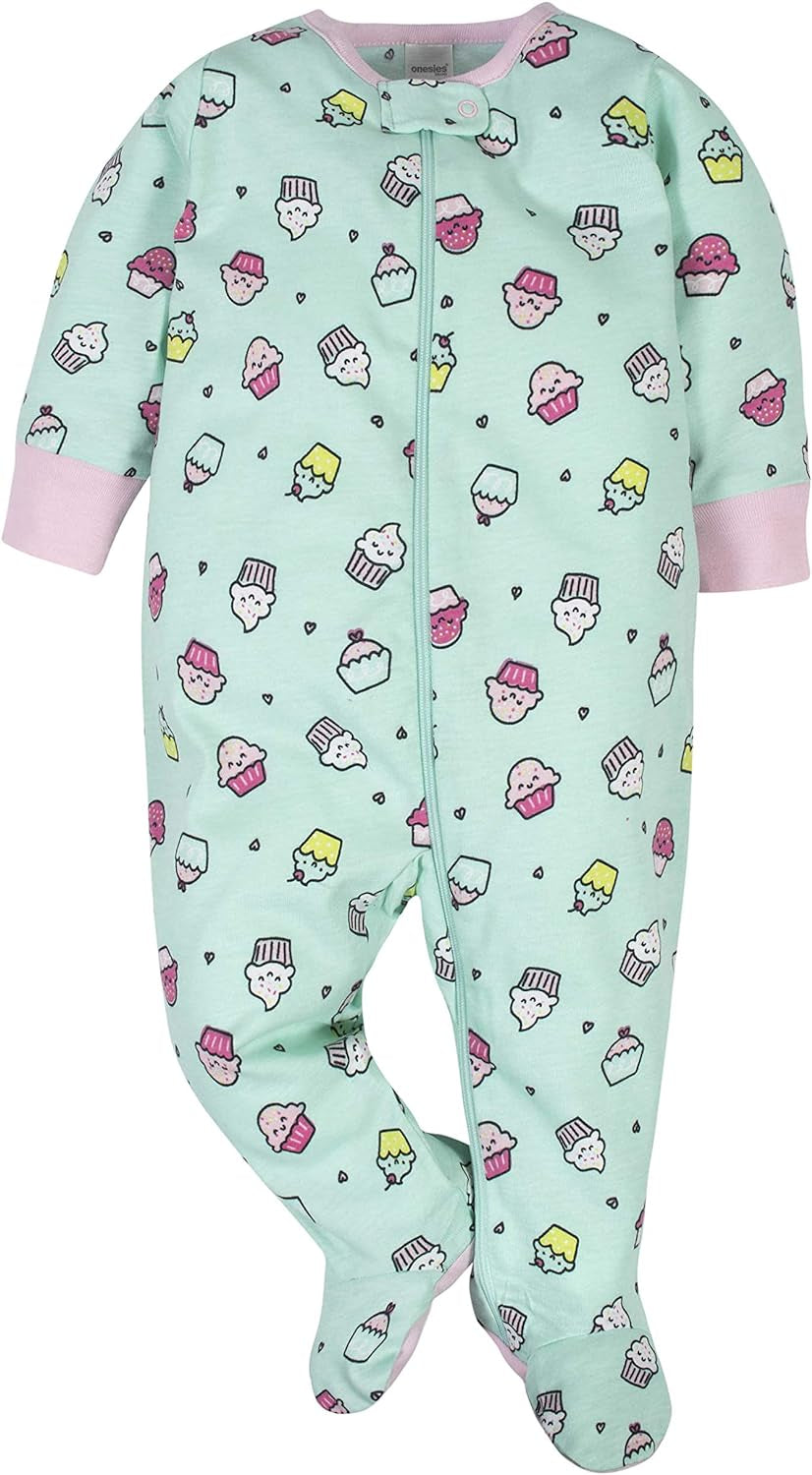 Snuggle into Dreamland with Our Adorable 4-Pack Baby Girl Sleep 'N Play Footies! 🌙💖