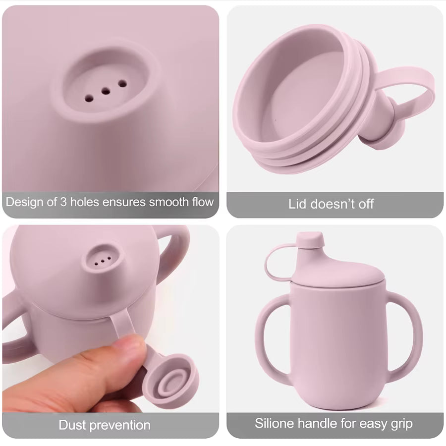 Sip in Style! π Check out our New Silicone Cups for Kids with Lids β Perfect for Little Learners! πΌπ§ Free Shipping Available! #BabyEssentials #MomLife