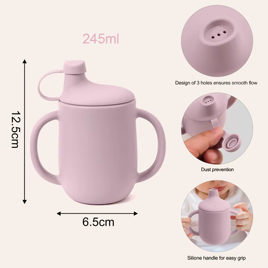 Sip in Style! π Check out our New Silicone Cups for Kids with Lids β Perfect for Little Learners! πΌπ§ Free Shipping Available! #BabyEssentials #MomLife
