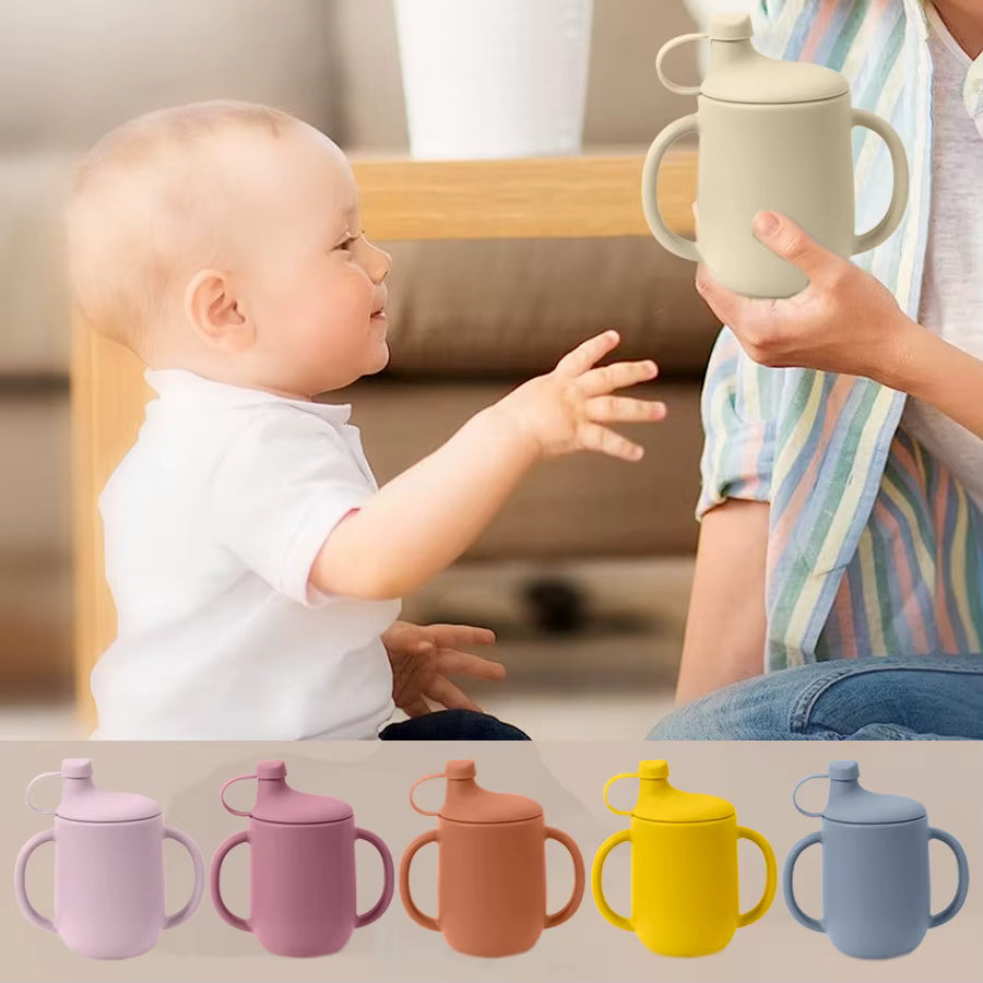 Sip in Style! π Check out our New Silicone Cups for Kids with Lids β Perfect for Little Learners! πΌπ§ Free Shipping Available! #BabyEssentials #MomLife