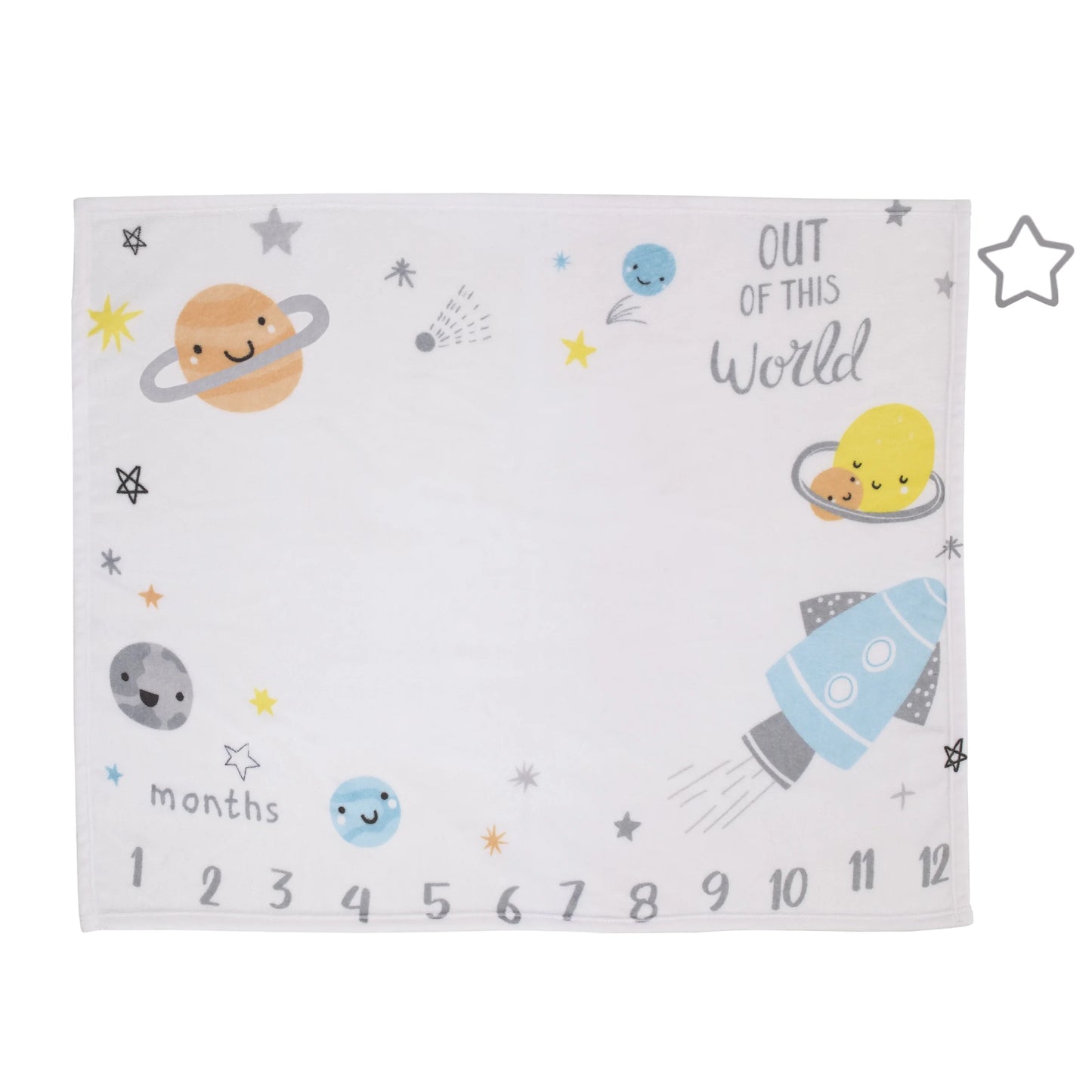 Milestone Outer Space Blanket Unisex