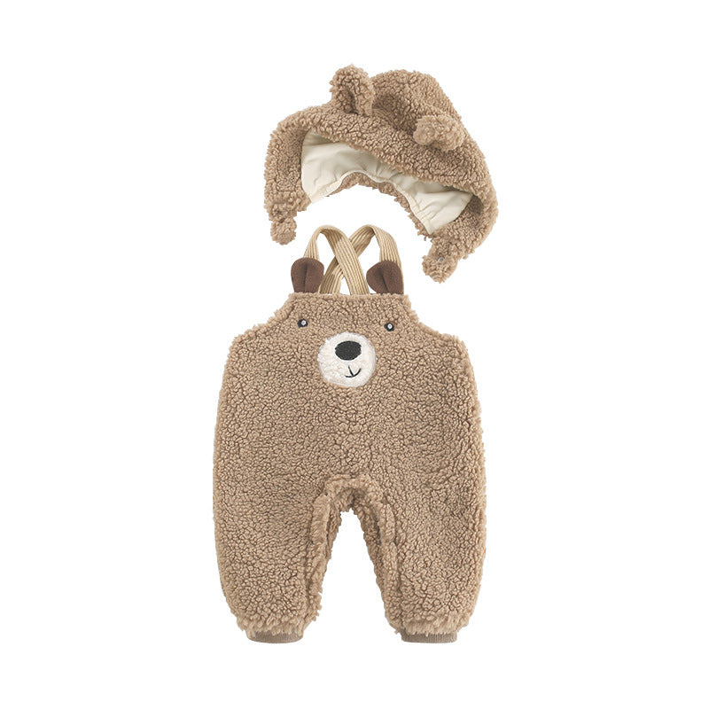 Snuggle Your Little One in Cozy Bear-Style Jumpsuits for Fall and Winter! 🐻❤️✨