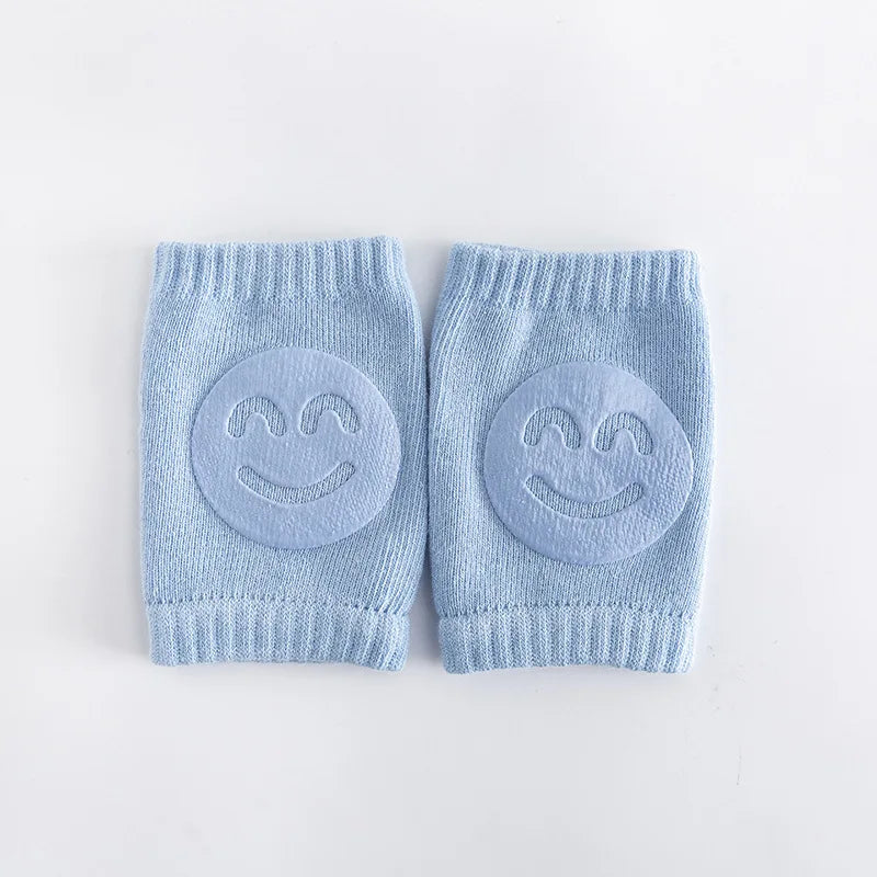 Newborn Autumn Terry Baby Socks Elbow Pads Toddler Crawling Knee Pads Baby Children Knee Pads Smiling Face Knee Pads