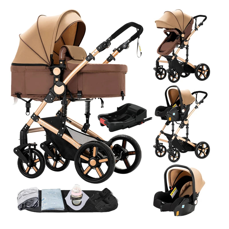 Stylish & Versatile 4-in-1 Compact Baby Stroller with ISOFIX - Perfect for On-the-Go Parents! πΌβ¨ #BabyEssentials #TravelInStyle