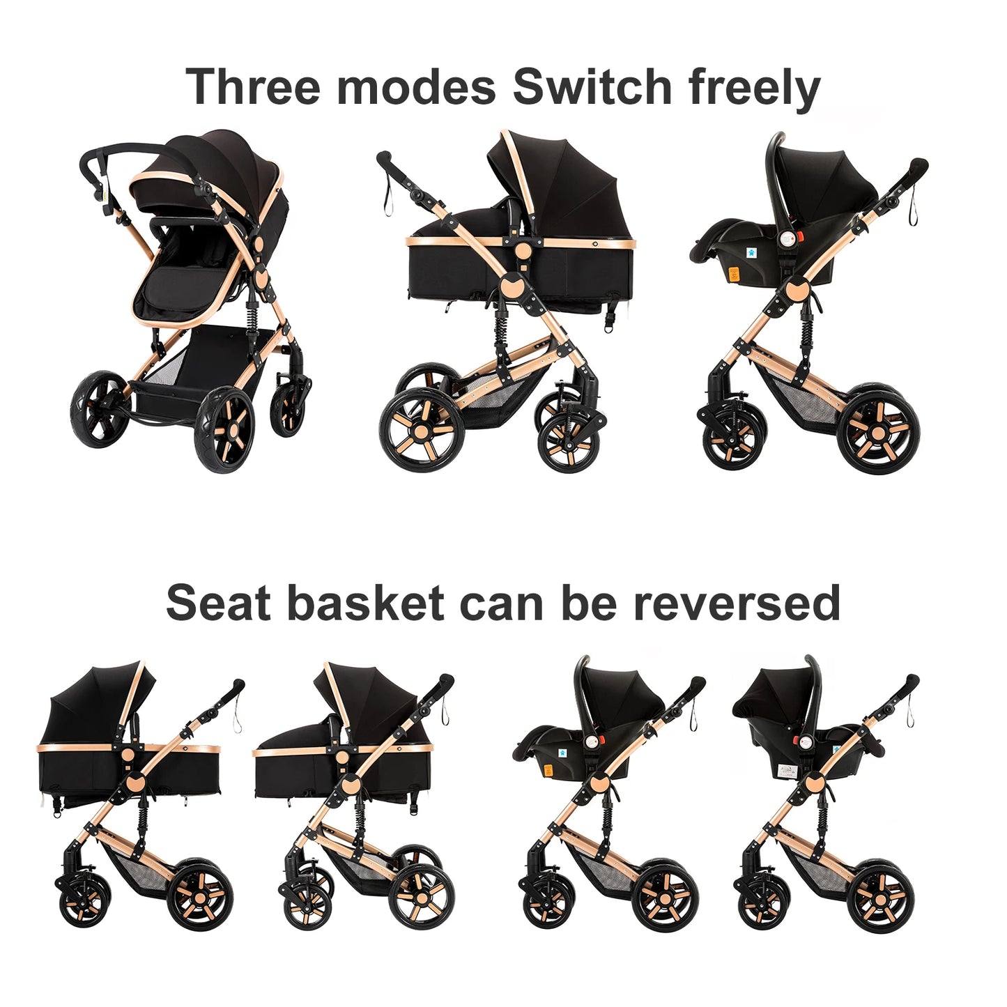 Stylish & Versatile 4-in-1 Compact Baby Stroller with ISOFIX - Perfect for On-the-Go Parents! πΌβ¨ #BabyEssentials #TravelInStyle