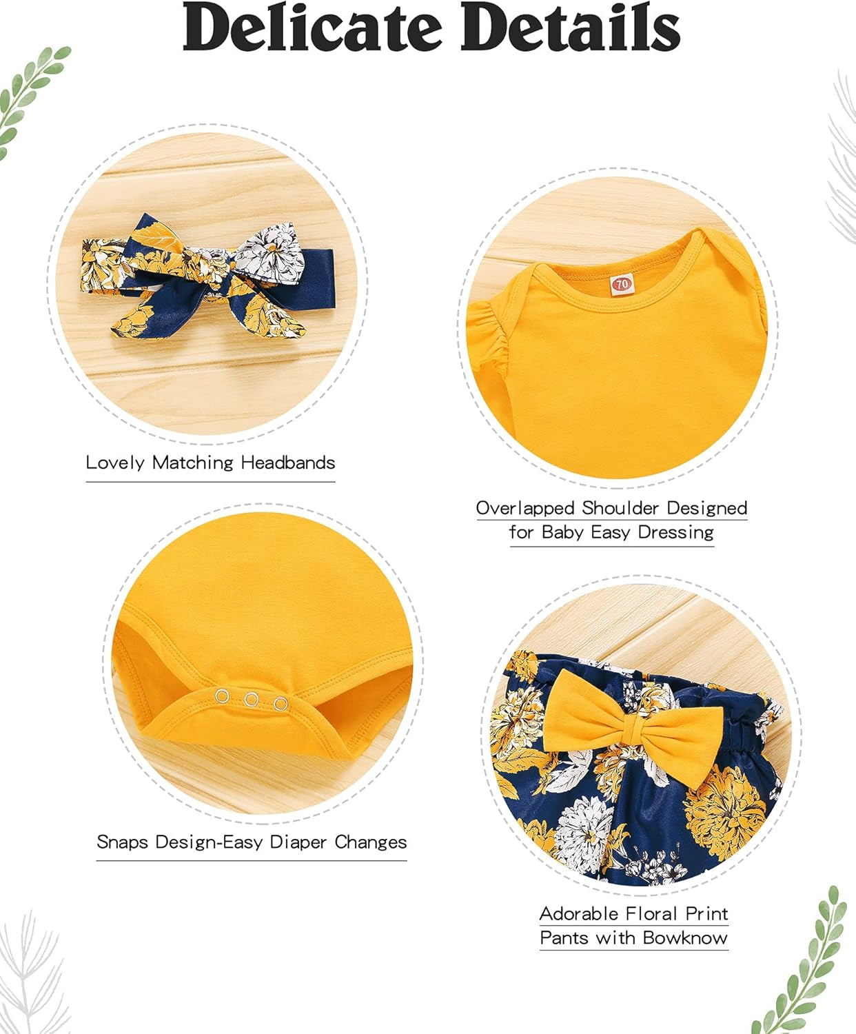 Adorable Newborn Girl Fall Outfit: Ruffle Sleeve Romper & Pants Set in Sunny Yellow! Perfect for Winter! πΌπΆπ #BabyFashion #CuteOutfits #NewbornStyle