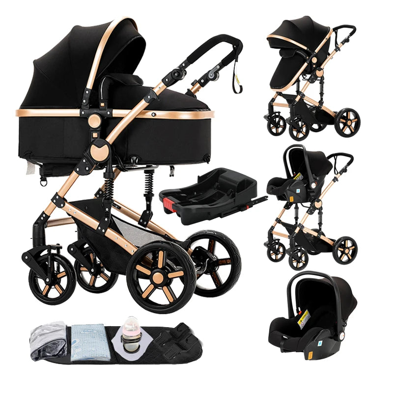 Stylish & Versatile 4-in-1 Compact Baby Stroller with ISOFIX - Perfect for On-the-Go Parents! πΌβ¨ #BabyEssentials #TravelInStyle