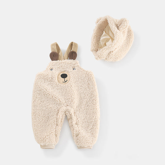 Snuggle Your Little One in Cozy Bear-Style Jumpsuits for Fall and Winter! 🐻❤️✨