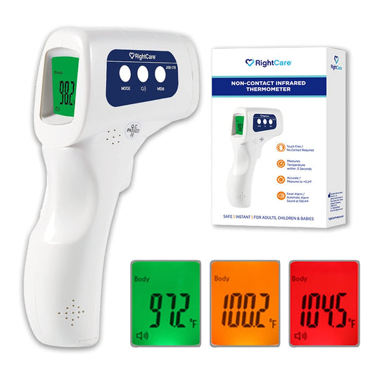 No-Touch Infrared Forehead Thermometer with Instant Results for School, Home, and Businesses, 1 Count