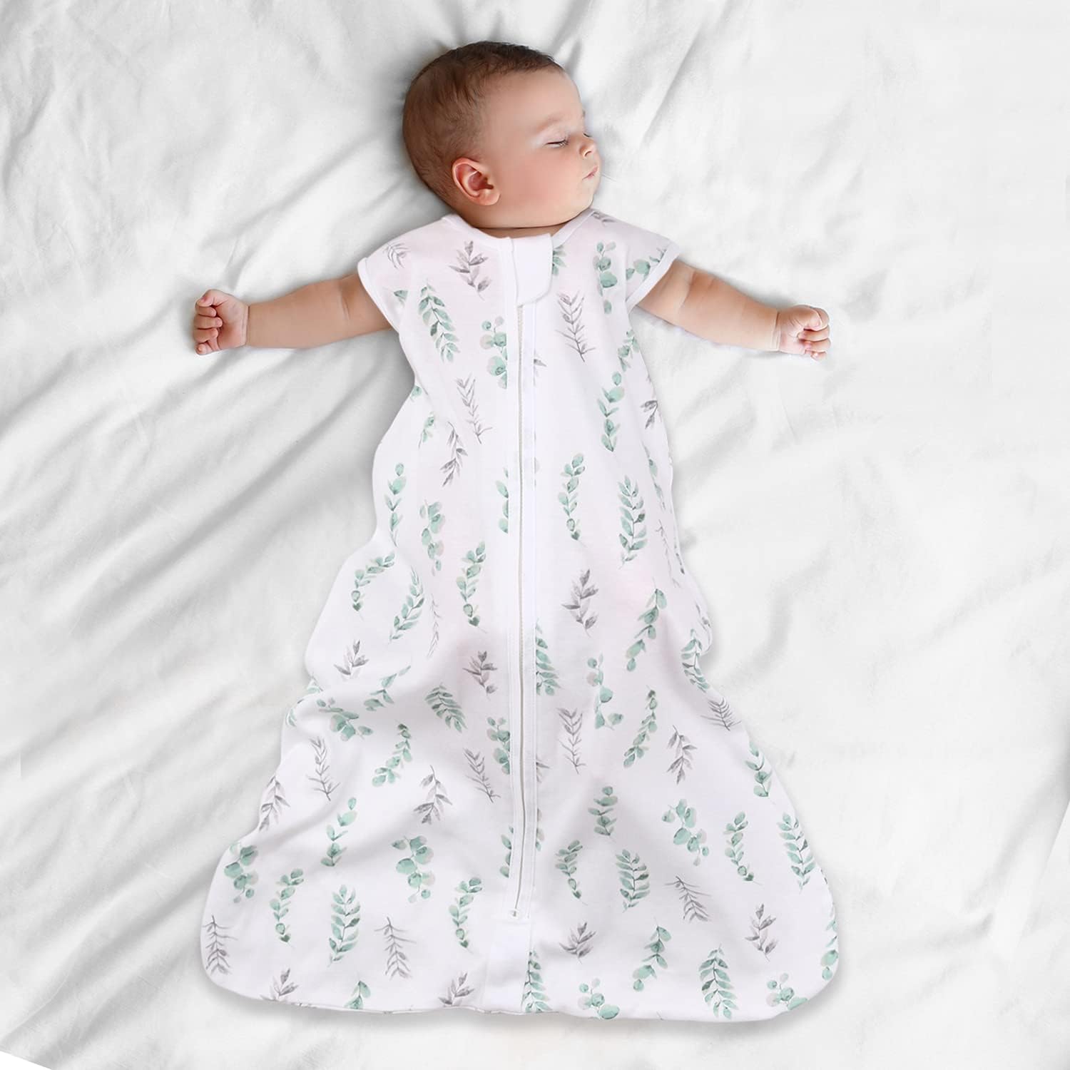 Wearable Blanket Sleep Sack for Baby Girls, Farmhouse Floral, Sizes up to 12 Months (Small/Medium)