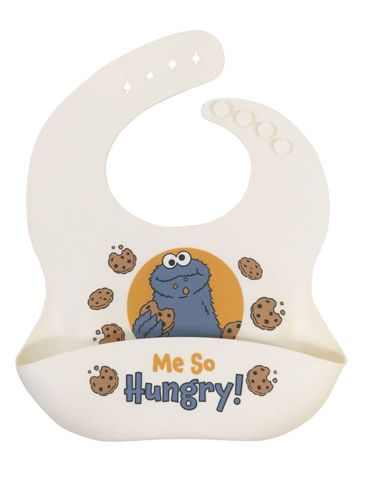 Cookie Monster Silicone Unisex Infant Bib