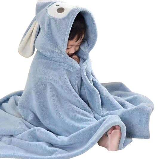 Baby Bath Towel Ultra Soft Hooded Towel Highly Absorbent Bathrobe Blanket Toddlers Shower Gifts for Boys Girls 27.5" X 55"