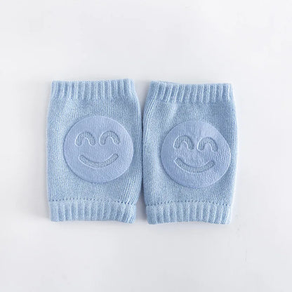 Newborn Autumn Terry Baby Socks Elbow Pads Toddler Crawling Knee Pads Baby Children Knee Pads Smiling Face Knee Pads