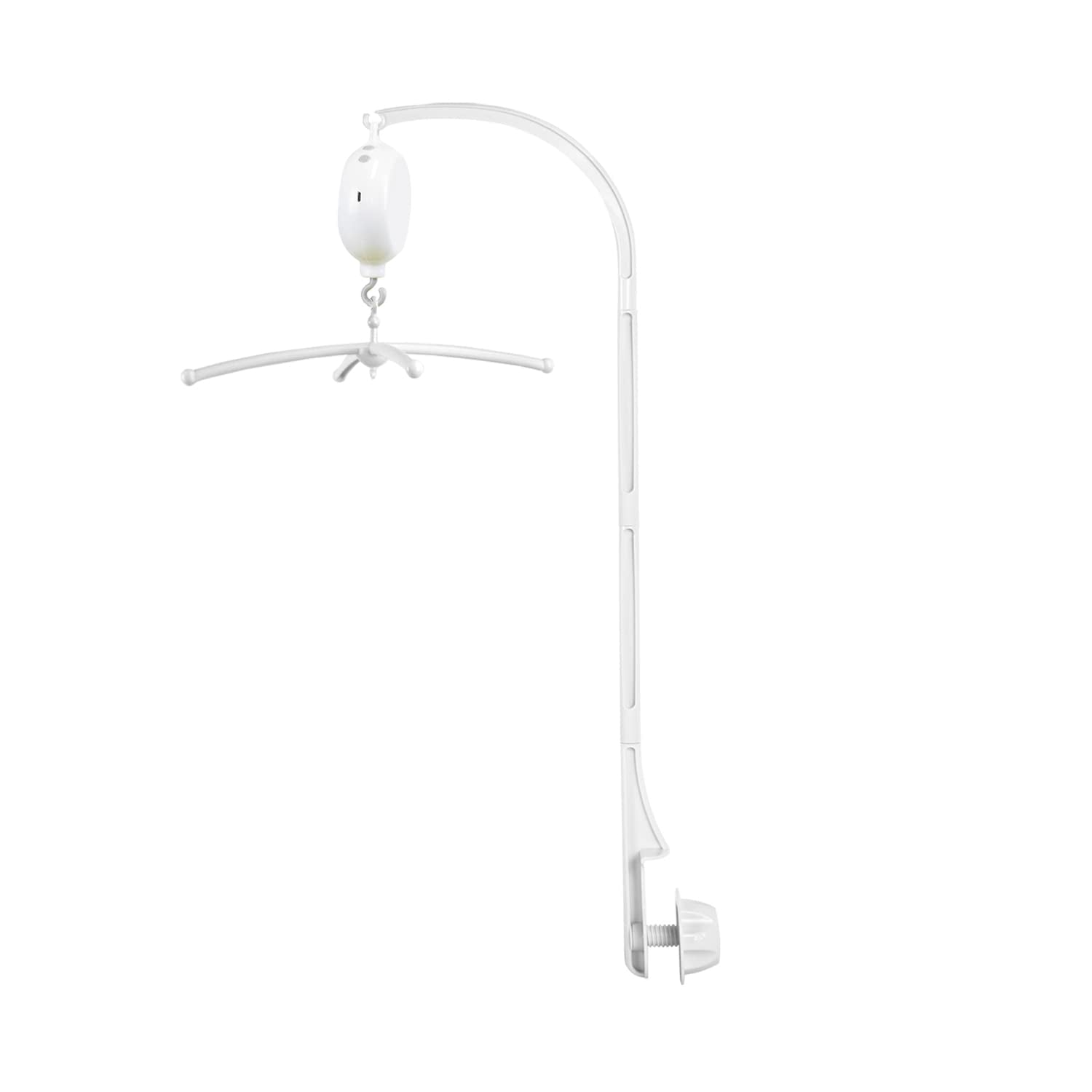35 Inches Baby Crib Mobile Arm with Music Box,Mobile Arm for Crib Baby Mobile Hanger,Crib Mobile Motor with 3 Modes（Rotating& Music,Rotating Only, Music Only,35 Lullabies,30 Min Auto-Off.