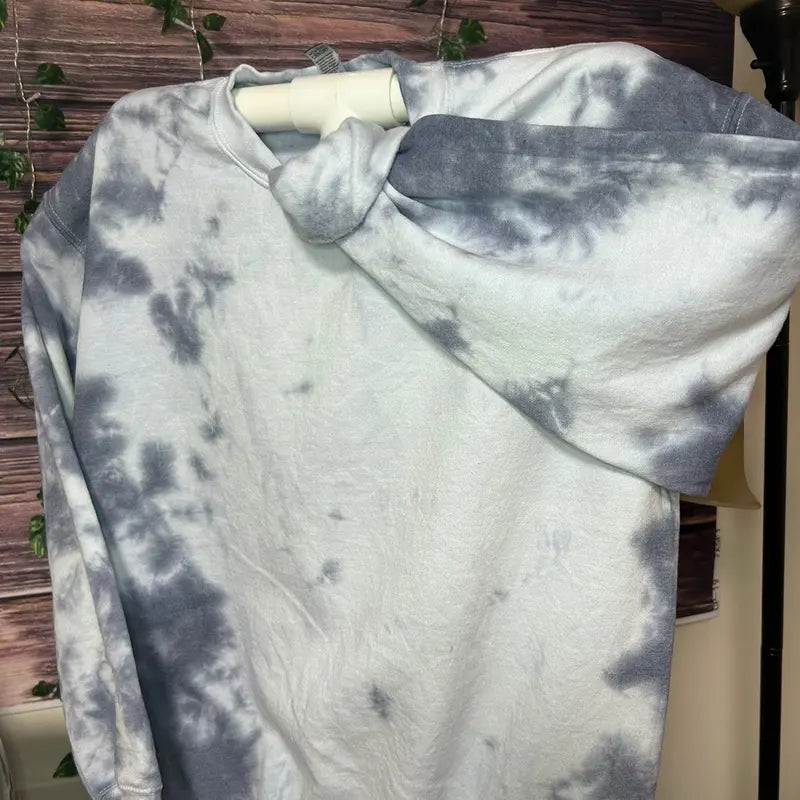 Custom Tie Dye Crewneck Sweatshirt with Design Only While on LIVE Casual Soft