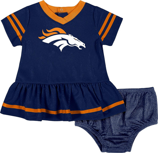 Score big with your little fan in this adorable NFL Team Jersey Dress & Diaper Cover! 🏈💖 #GameDayReady